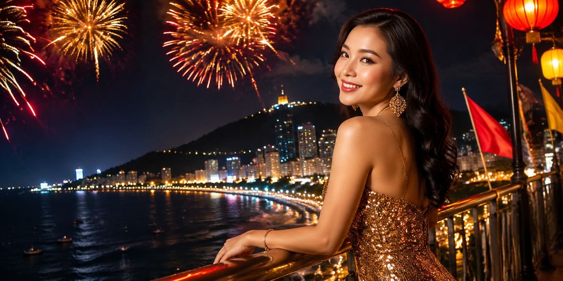 Người chơi tại bãi biển Vũng Tàu tham gia game bắn cá và sử dụng voucher ưu đãi